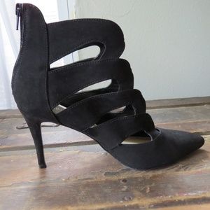 Nine West Sz 8.5 M Suede Ankle Heels